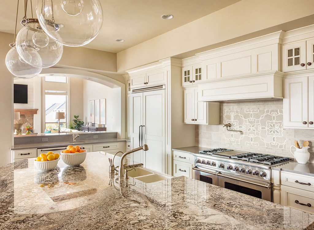 Bianco Antico Granite Kitchen Countertop