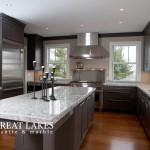 Everest Quartz Kitchen Countertop Galley Island