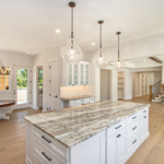 Fantasy Brown Quartzite Kitchen and Living Room