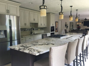 Delicatus White Granite Kitchen