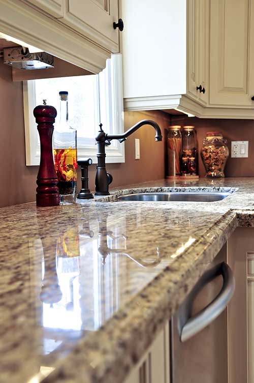 Granite Countertop with Polished Finish