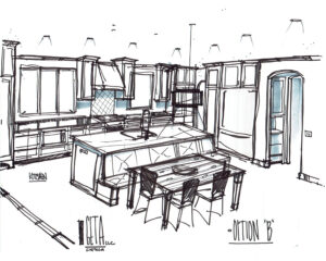 Geta Hays Kitchen Remodel Sketch