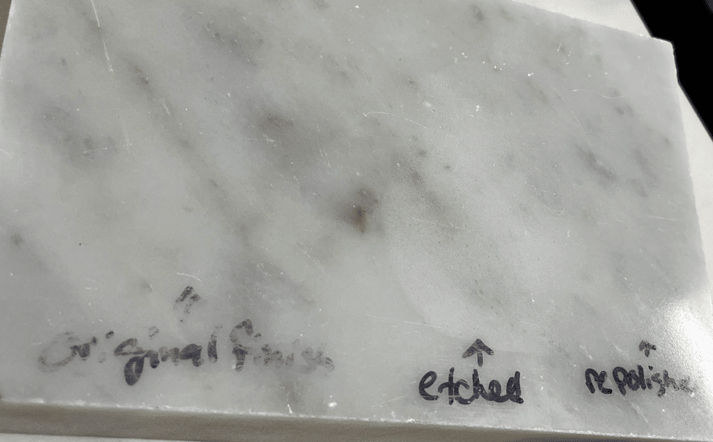 Repairing Countertop Etching Great Lakes Granite & Marble