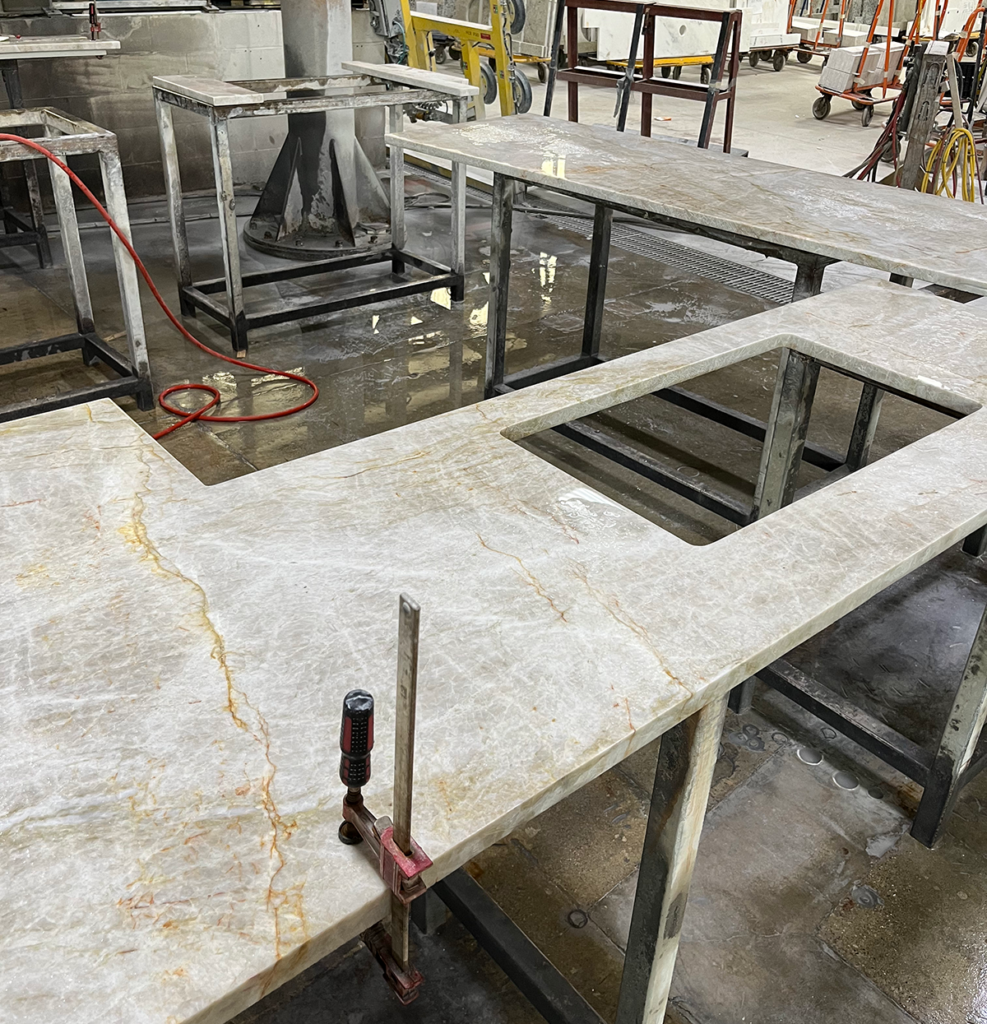 Templated Slab in Fabrication Process